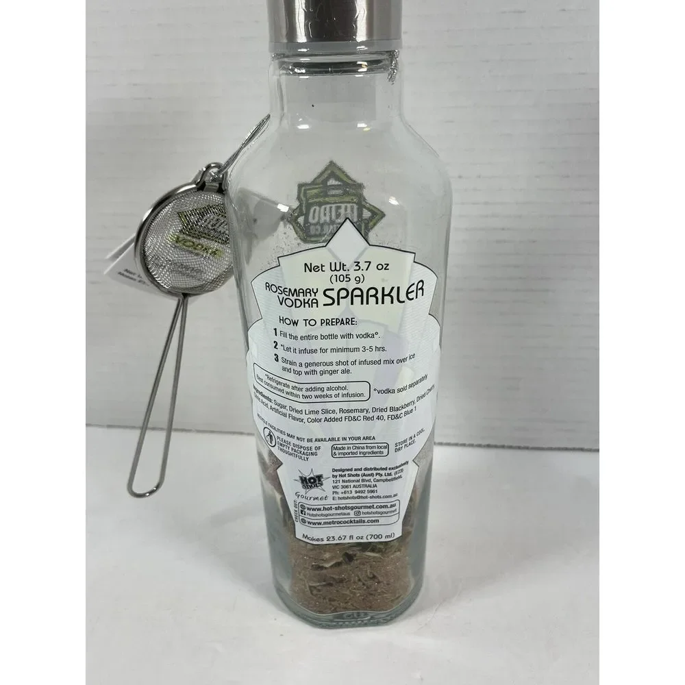 Metro Cocktail‎ ROSEMARY VODKA SPARKLER Infusion Mixer  3.7 oz (110g)